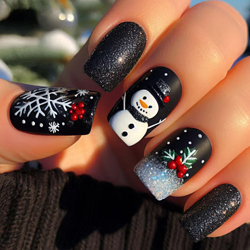 Winterliche Nagelkunst Karnz