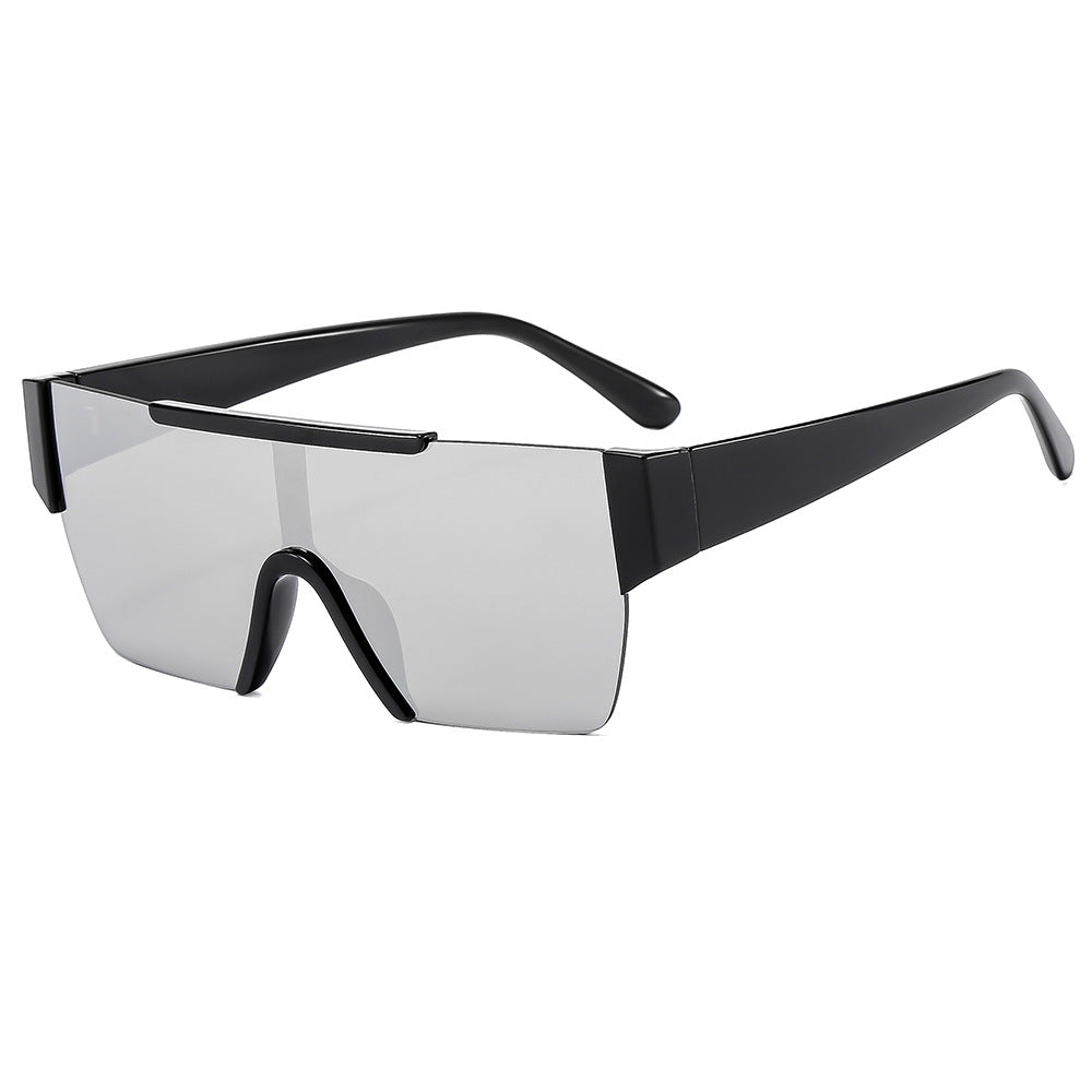 Damen trendige Oversized-Sonnenbrille im futuristischen Design Karnz