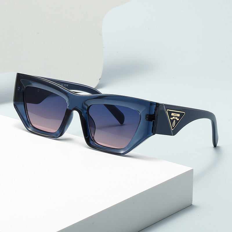 Damen Designer Sonnenbrille mit modernem, geometrischem Rahmen Karnz