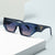 Damen Designer Sonnenbrille mit modernem, geometrischem Rahmen Karnz
