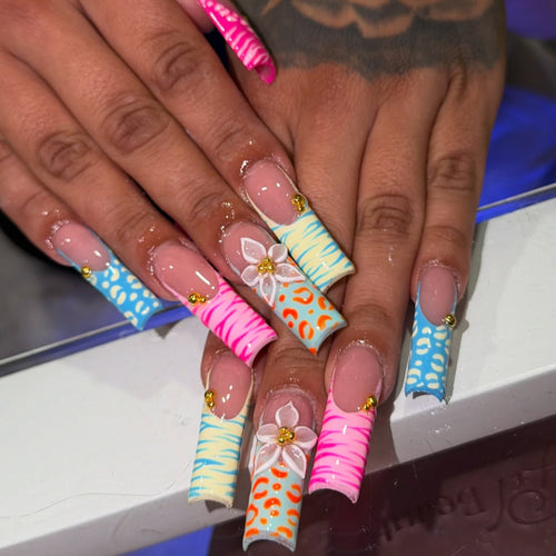Künstlerisches Press-On-Nagelset