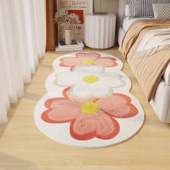 Eleganter Blumendesign Teppich für zuhause