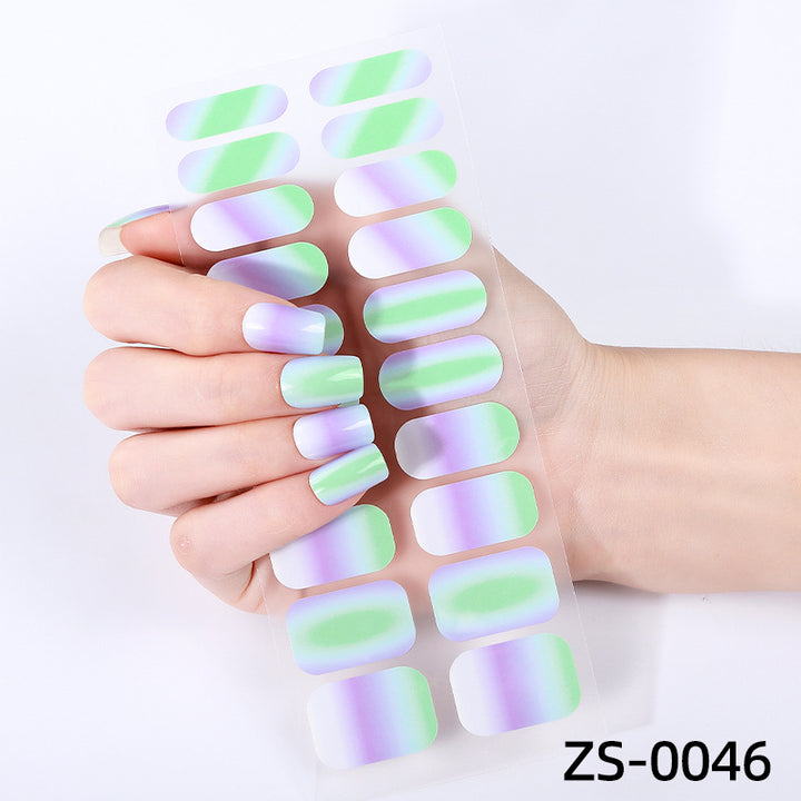 Glänzende Ombre-Nagelüberzüge