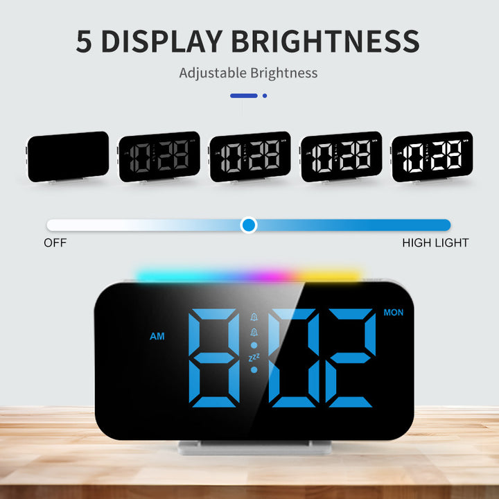 Digitaler Funkwecker mit großen LED-Ziffern Karnz