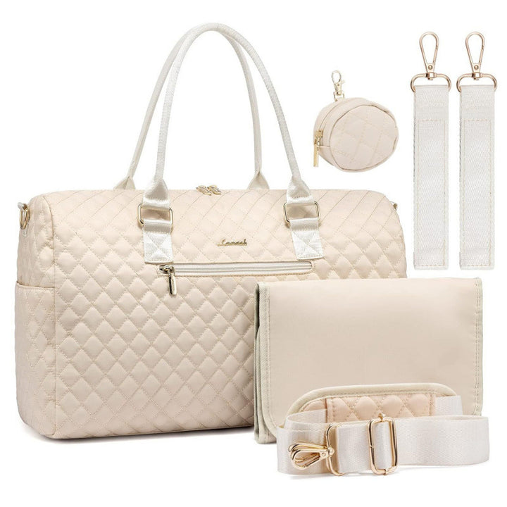 Elegante gesteppt Reis Tragetasche Set Karnz