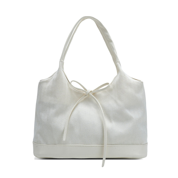 Gestreifte Freizeit-Shopper-Tasche