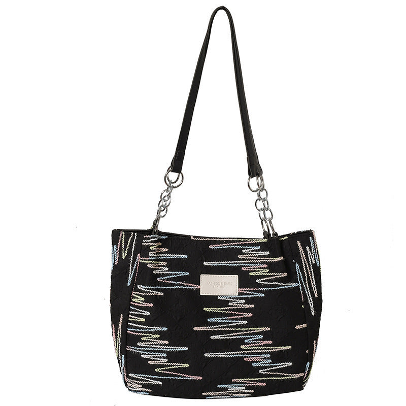 Bunte gestickte Hobo Tasche Karnz