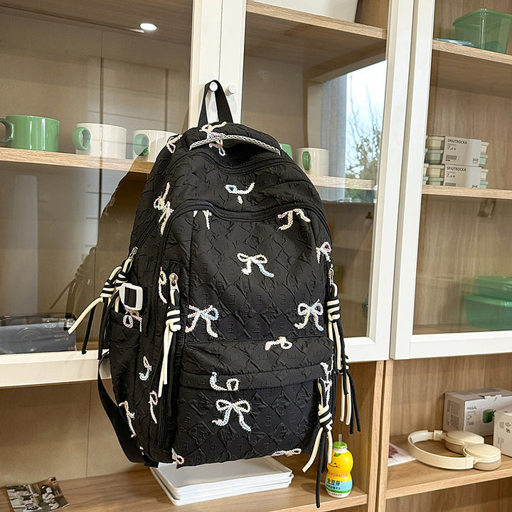 Gepolsterter Rucksack mit Schleifen-Detail Karnz
