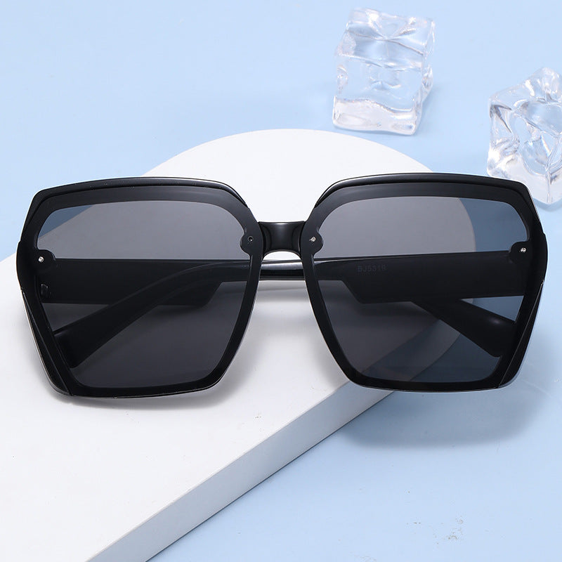 Damen geometrische Sonnenbrille mit robustem Rahmen Karnz