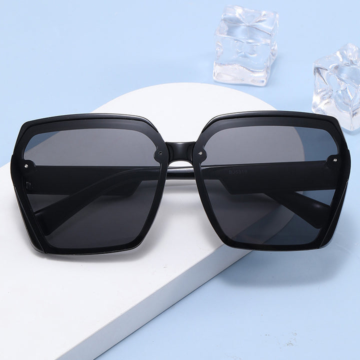 Damen geometrische Sonnenbrille mit robustem Rahmen Karnz