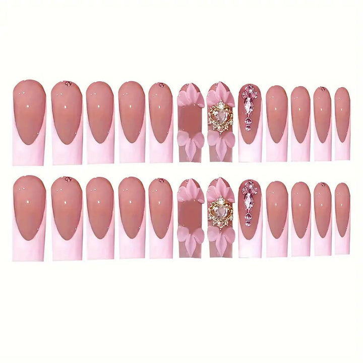 Floral Bohemian Press-On Nagelkunst Karnz