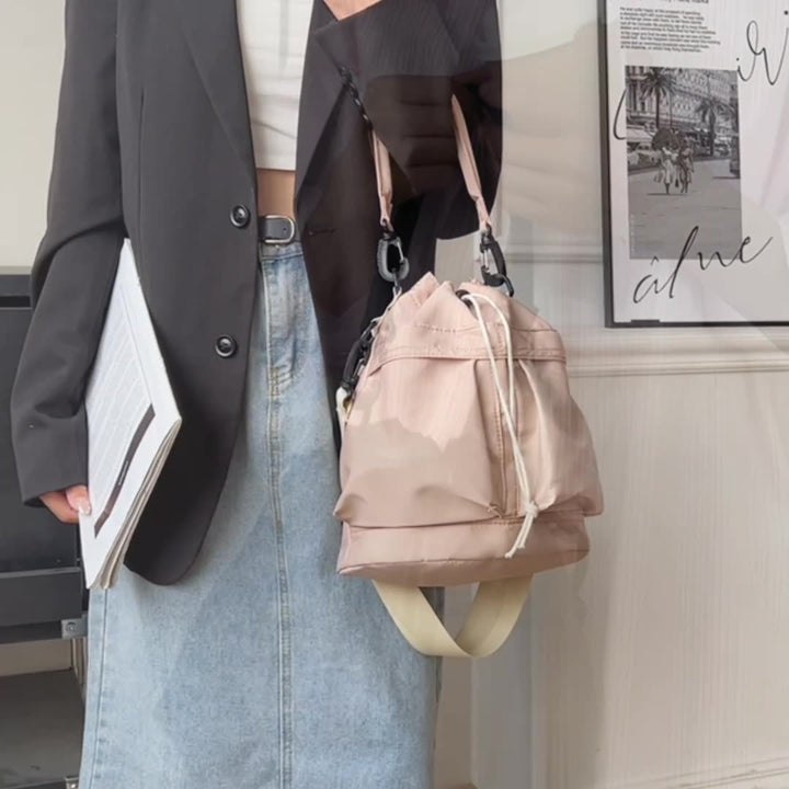 Stilvolle Bucket-Handtasche Karnz