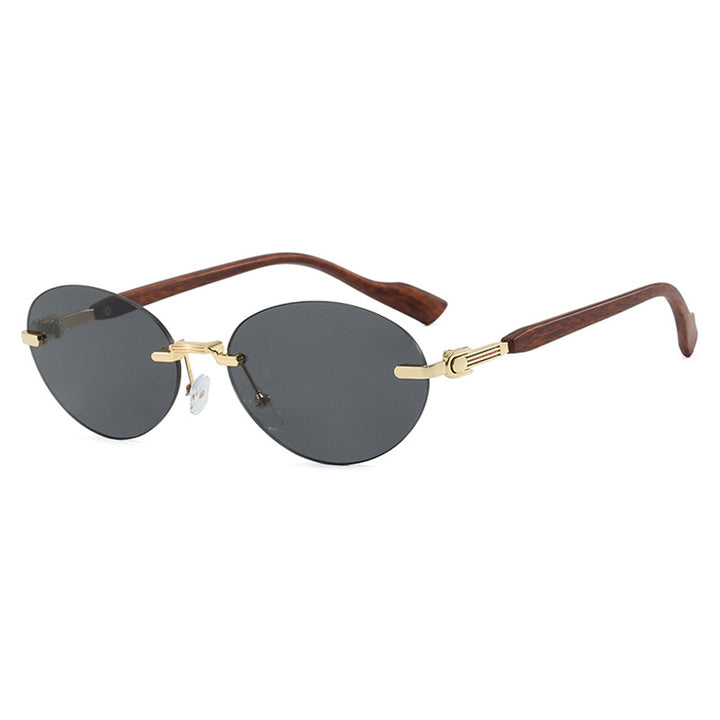 Damen modische Sonnenbrille im eleganten Retro-Stil mit hochqualitativen Gläsern und Holzdetails Karnz