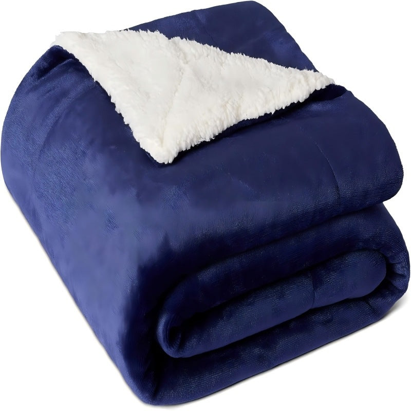 Umkehrbare Plüsch-Sherpa-Decke Karnz