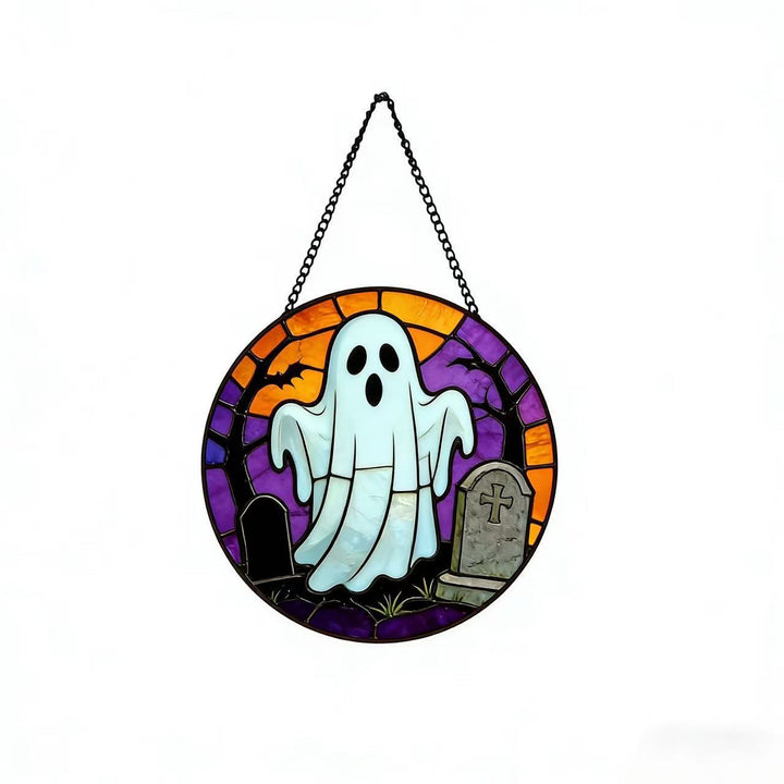 Dekorative Totenkopf Buntglas Wandkunst Karnz