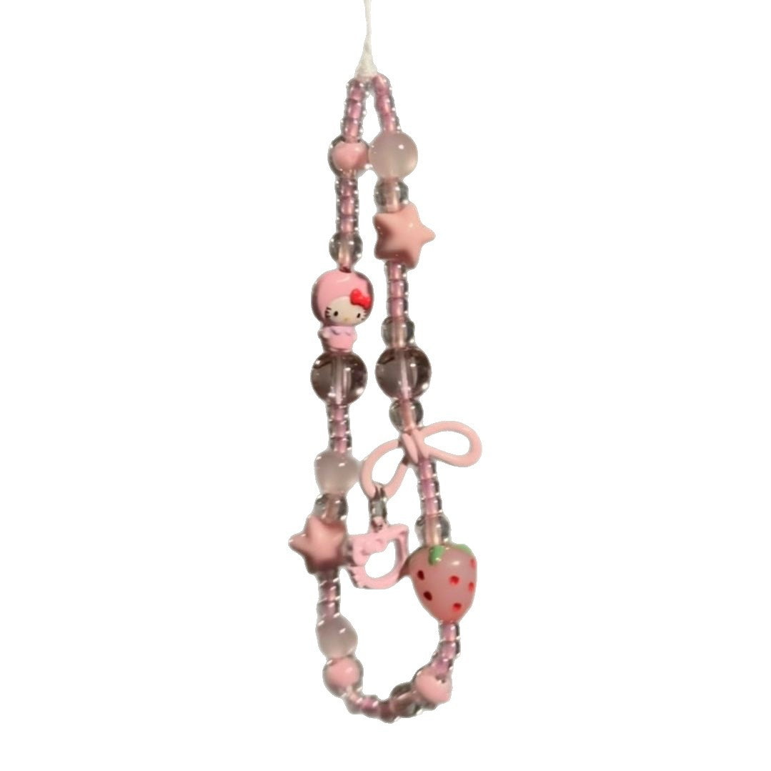 Verspielt Charme Perlen Brillenhalter Karnz