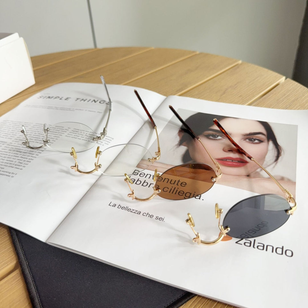 Moderne Runde Rahmen Brille Karnz