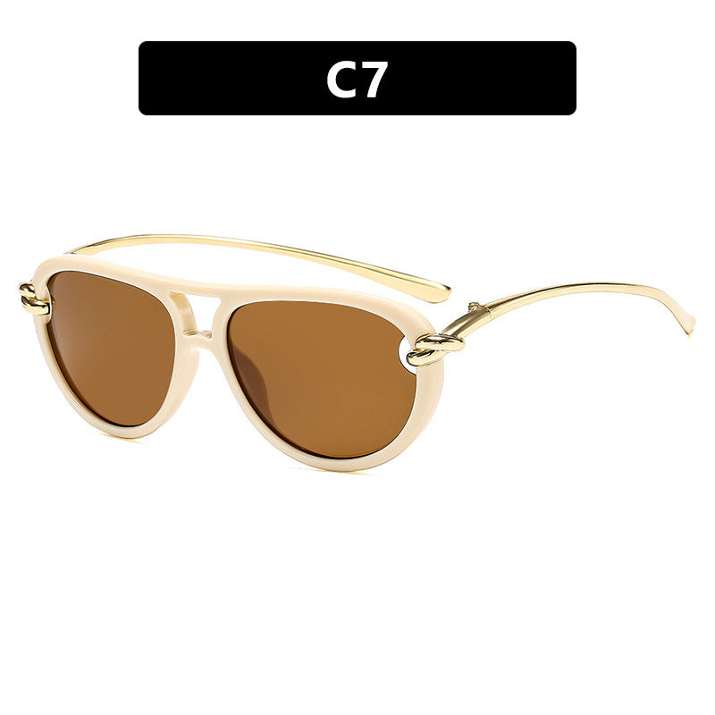 Damen Retro-Sonnenbrille mit elegantem Rahmen und polarisierten Gläsern Karnz