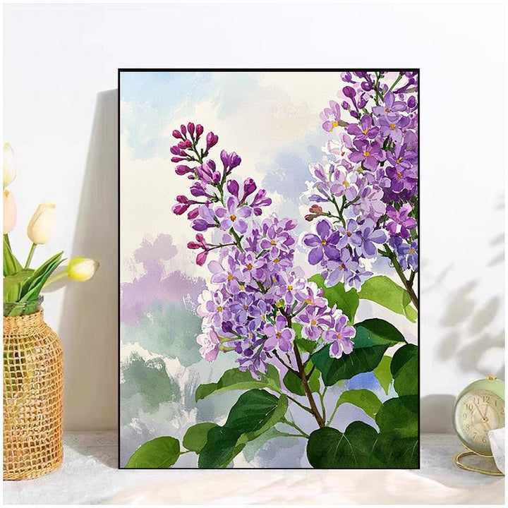 Floral Aquarell Leinwand Kunst-Druck Karnz