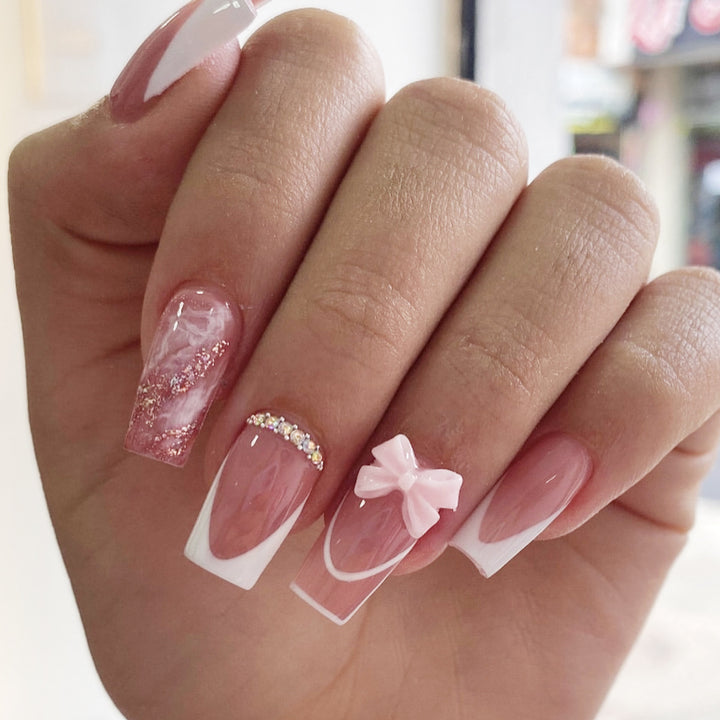 Elegante 3D Acryl Nagelkunstverlängerungen Karnz