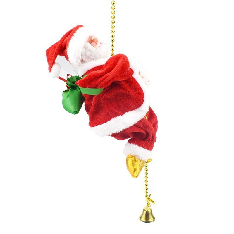 Niedliche Weihnachtsmann-Kletterfigur Karnz