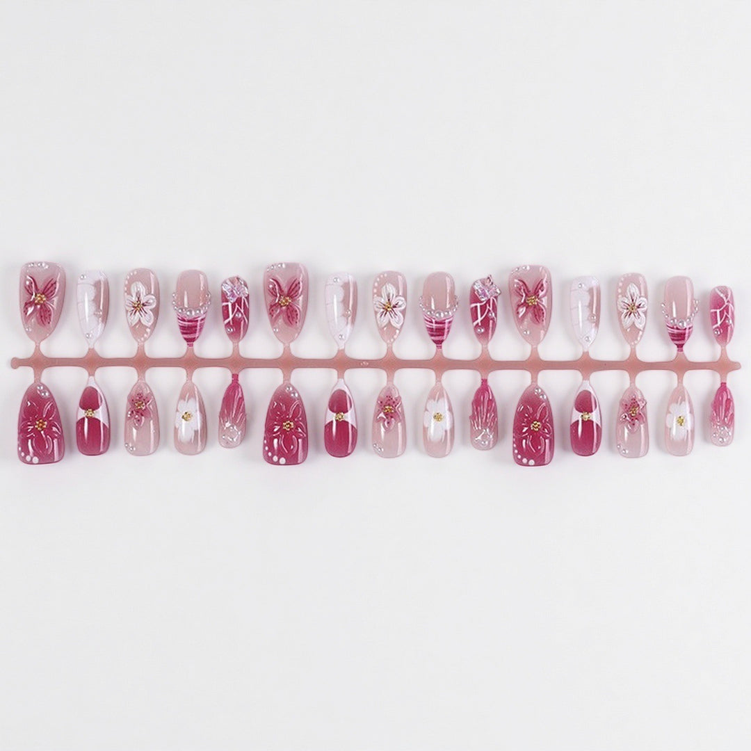 Professionelles Press-On-Nagelset mit trendigen Designs Karnz
