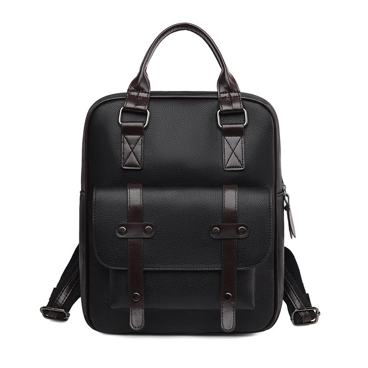 Strukturierter Leder Rucksack Karnz