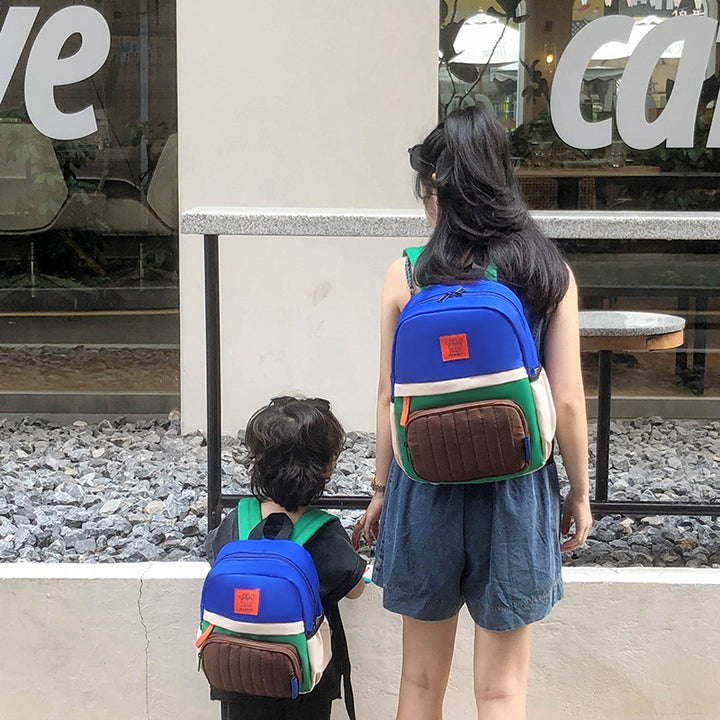Farbe-Block Lässiger Rucksack Karnz