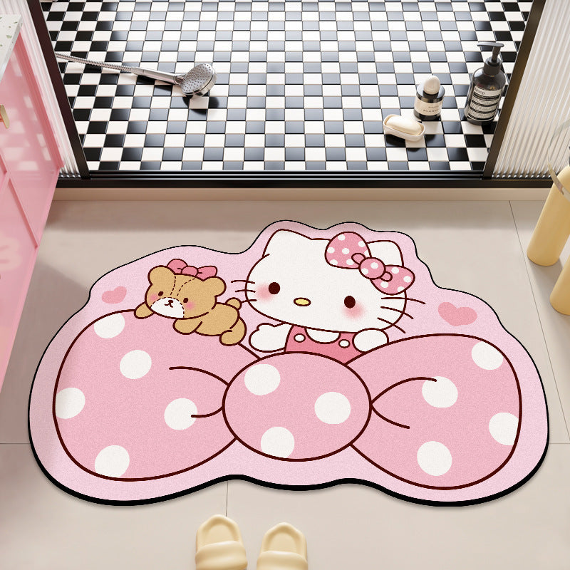 Hello Kitty Plüsch-Badevorleger für Badezimmer