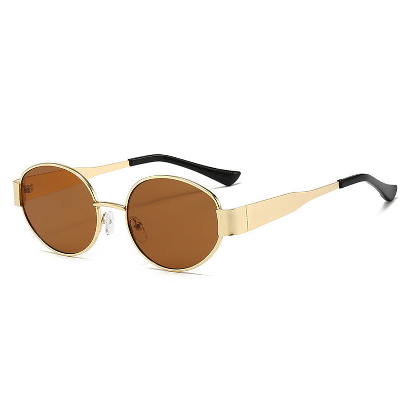 Damen Vintage Sonnenbrille im ovalen Design Karnz