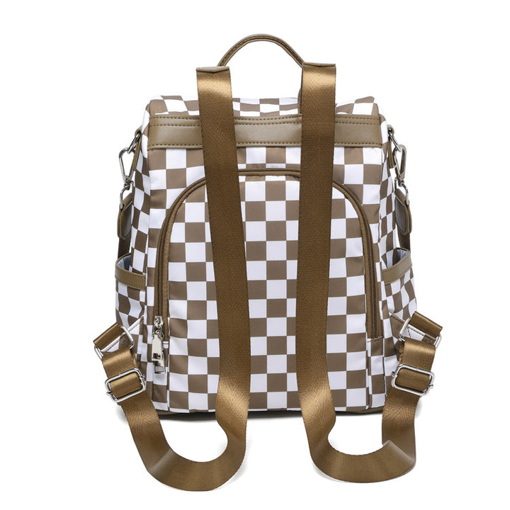 Stylische kariert Rucksack Karnz