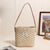 Damen Korbtasche mit elegantem Ledergriff Karnz