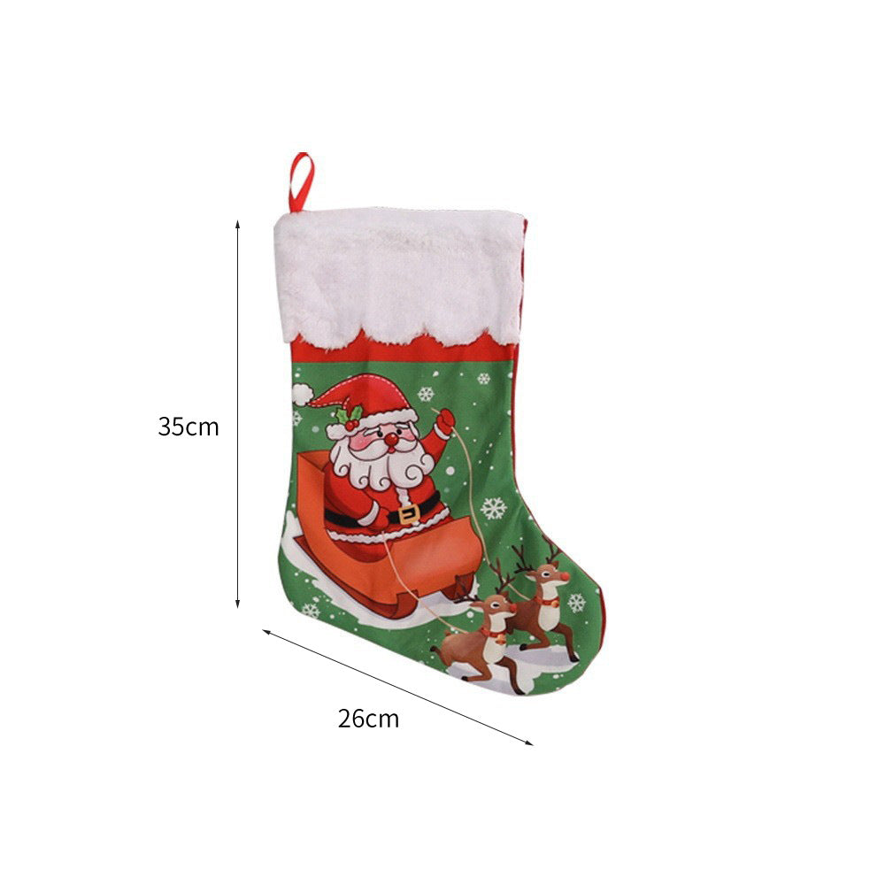 Weihnachtlich dekorative Socke