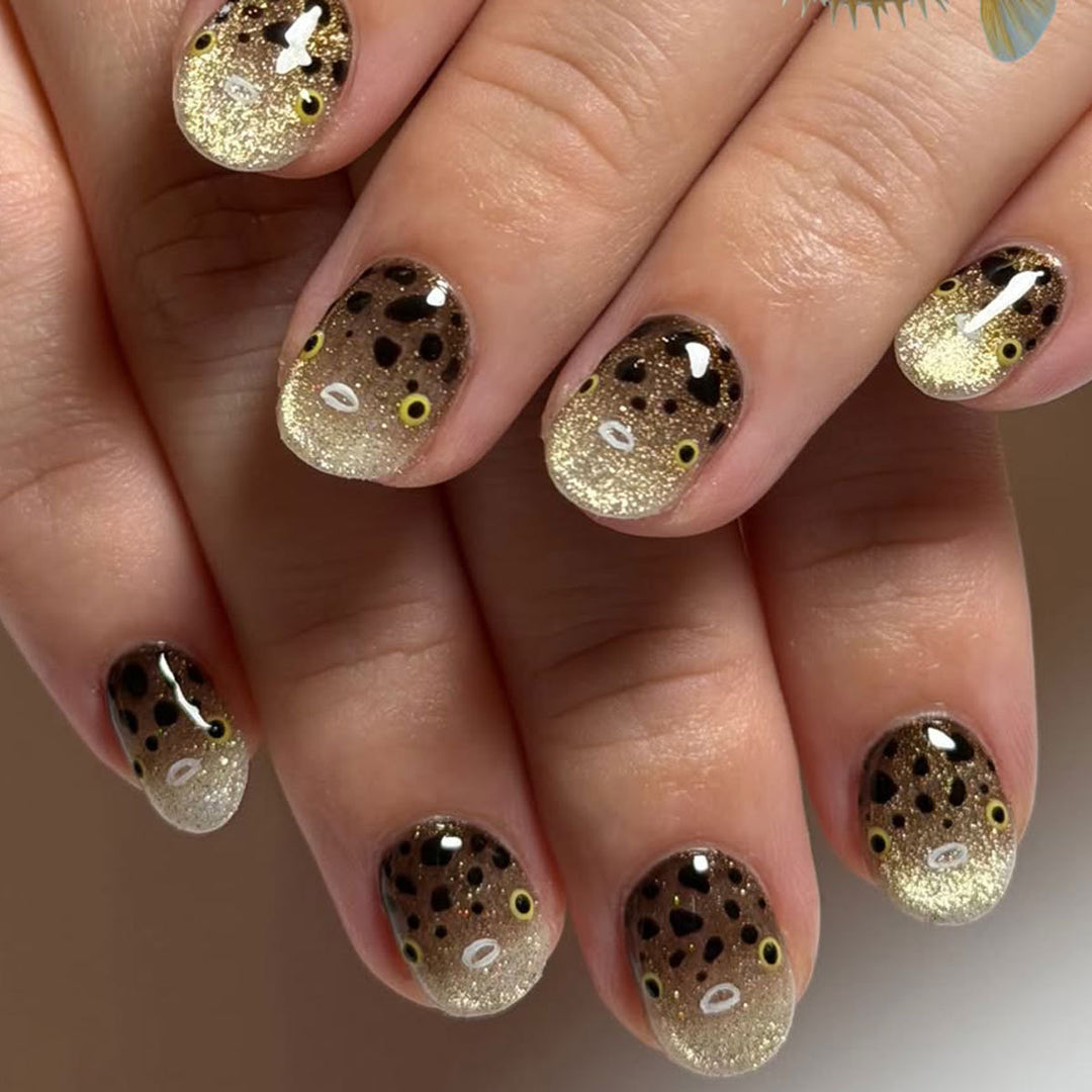 Kreatives 3D Tierdruck Nageldesign Karnz