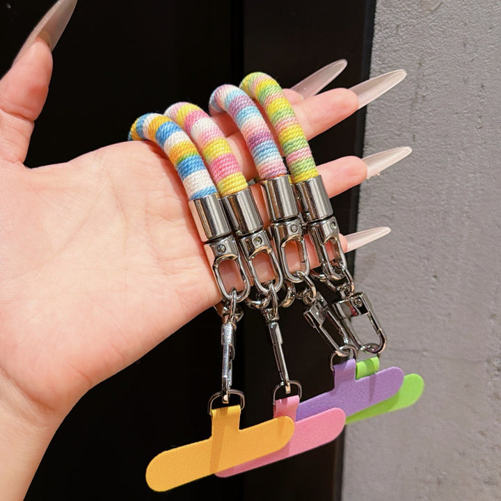 Bunter Texturierter Schlüsselanhänger Halter Karnz