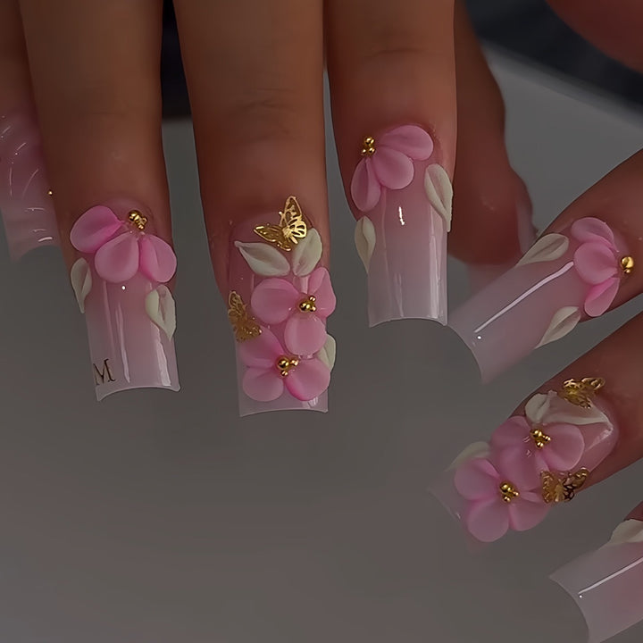 Florale Kunst Acryl-Nagelverstärkungen Karnz