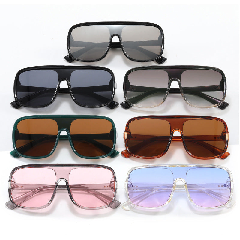 Damen modische Oversized-Sonnenbrille im futuristischen Design Karnz