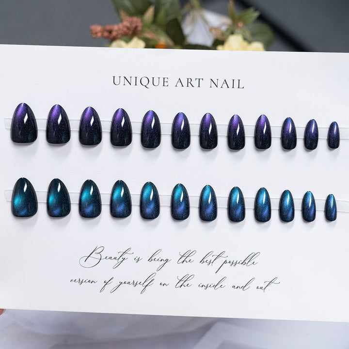 Glänzendes, langanhaltendes Press-On-Nagelset
