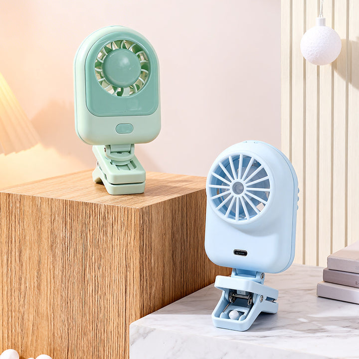 Unisex Klammer Handventilator mit leistungsstarker Windtechnologie Karnz