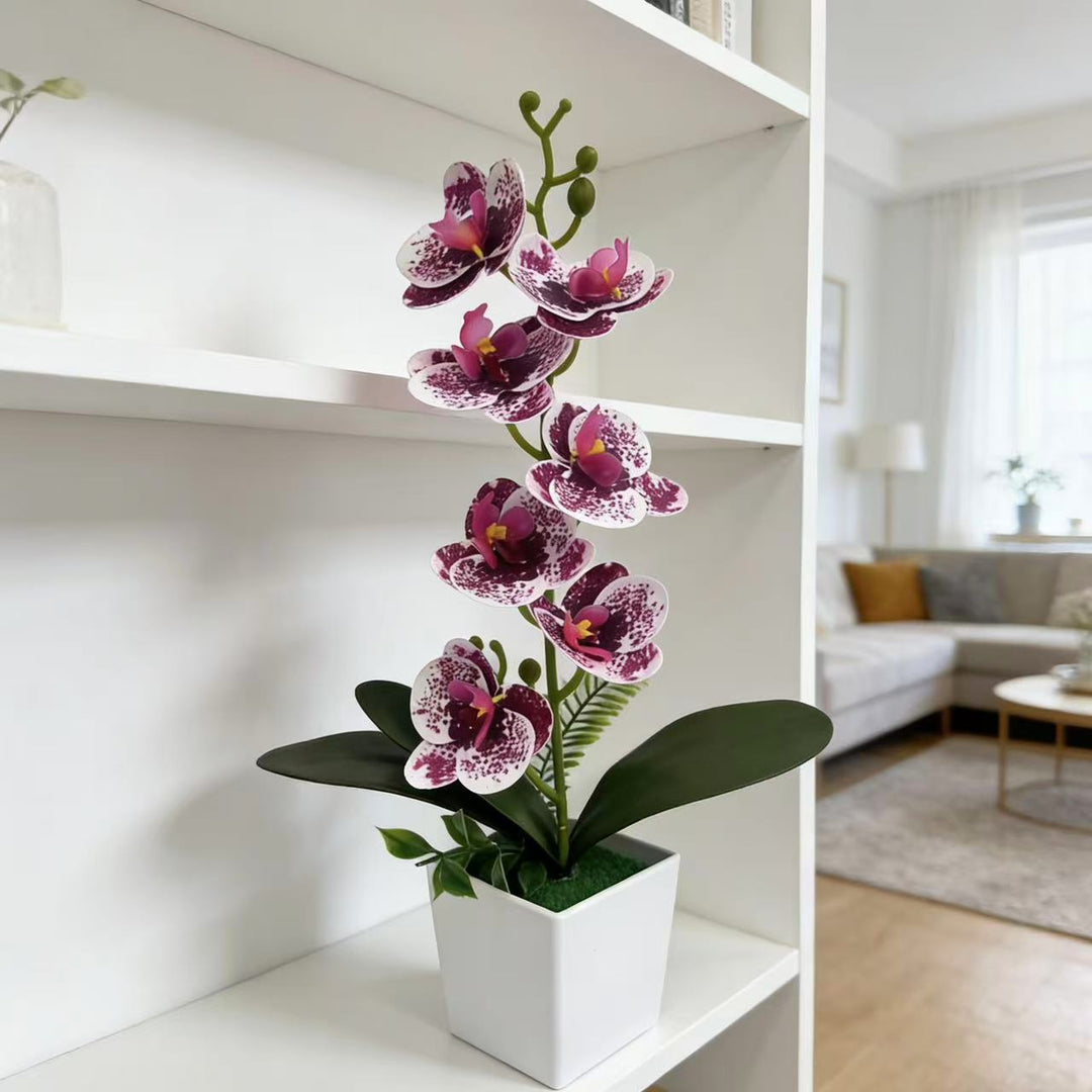 Realistische künstliche Orchideenblütenarrangement für die Innenausstellung