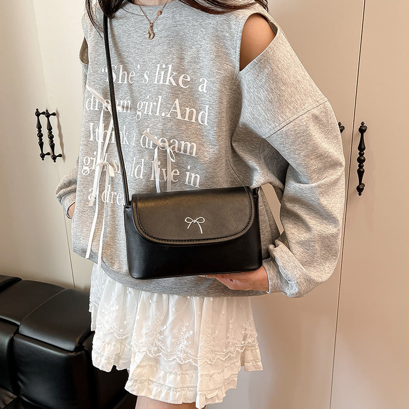 Minimalistische Schleifen-Detail Crossbody-Handtasche Karnz