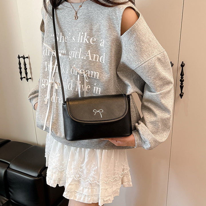 Minimalistische Schleifen-Detail Crossbody-Handtasche Karnz