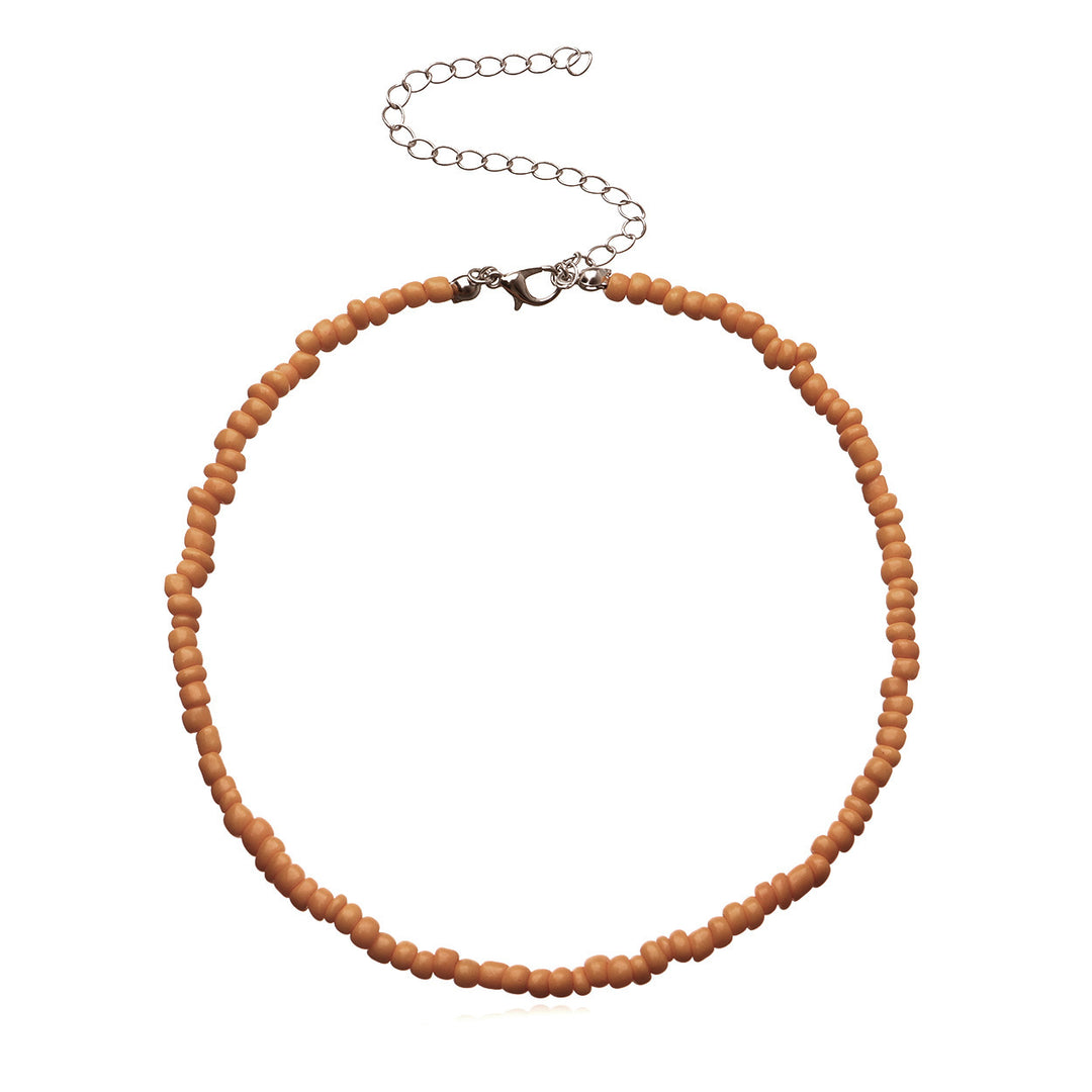 Buntes Perlen-Choker-Halsband Karnz