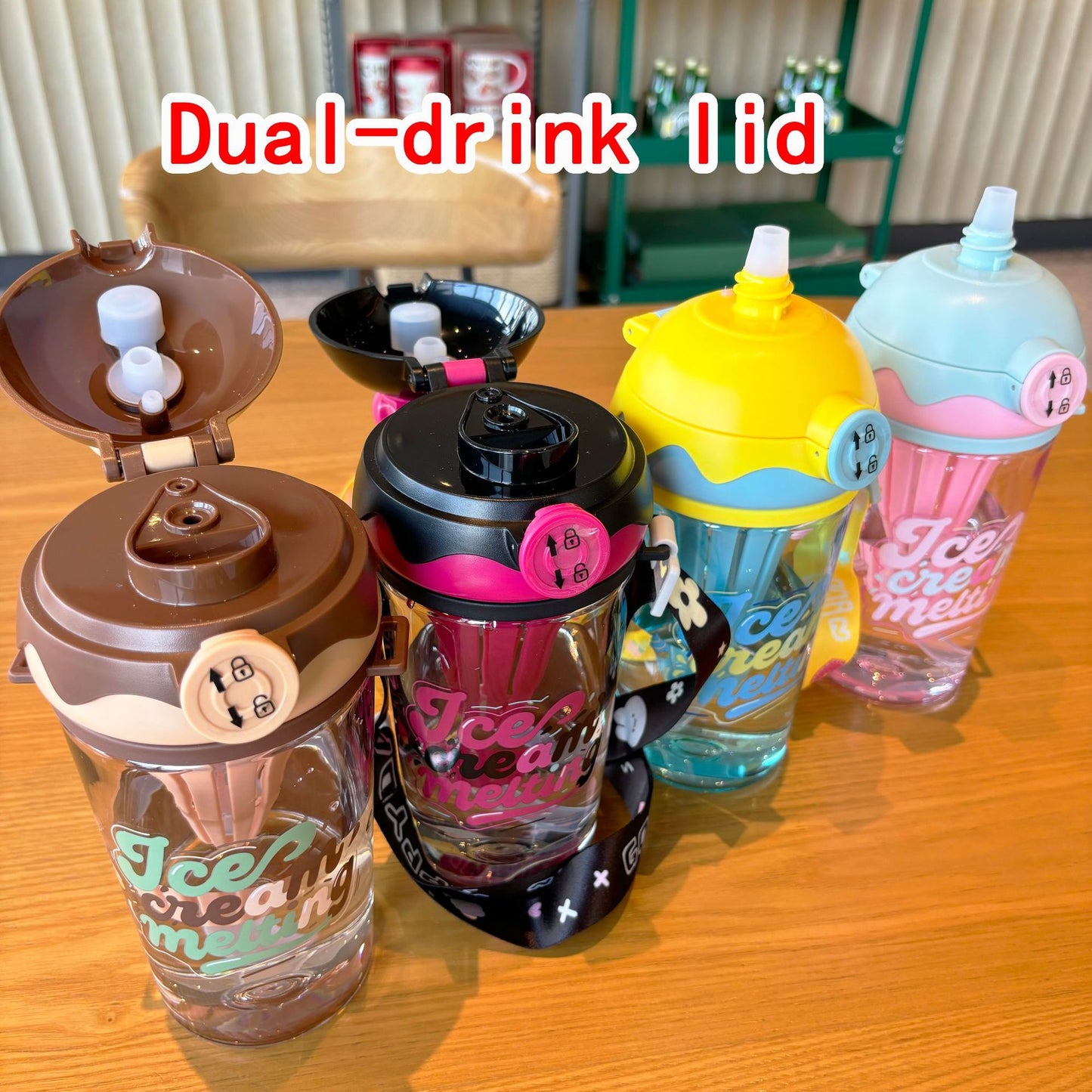 Damen Kreative Trinkbecher mit Spritzschutz Karnz