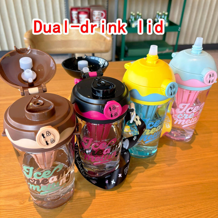 Damen Kreative Trinkbecher mit Spritzschutz Karnz