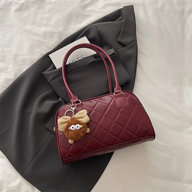 Gepolsterte Kunstleder-Handtasche Karnz