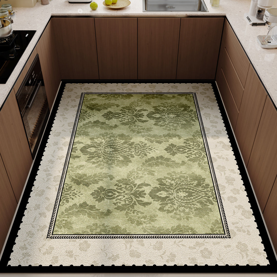 Luxuriöse Blumenmuster Küchenfußmatte