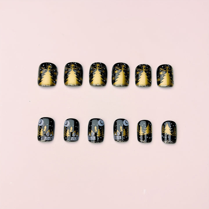 Elegante Winterliche Nagelkunst Karnz