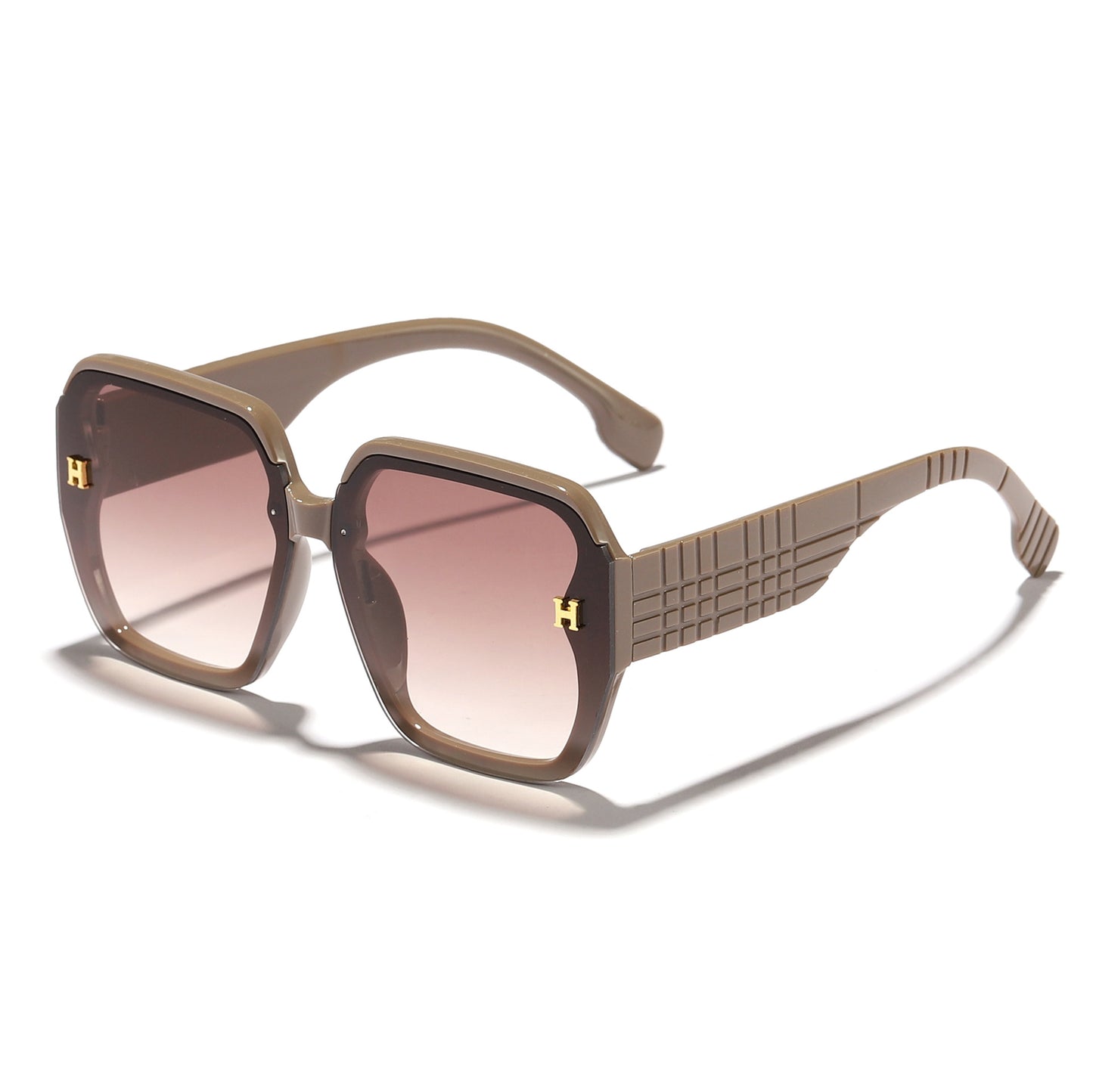 Damen modische Sonnenbrille mit quadratischem Rahmen und trendigen Gläsern Karnz