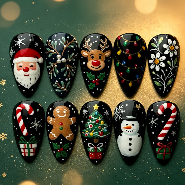 Kreative Weihnachtskunstnägel Karnz 1787298930